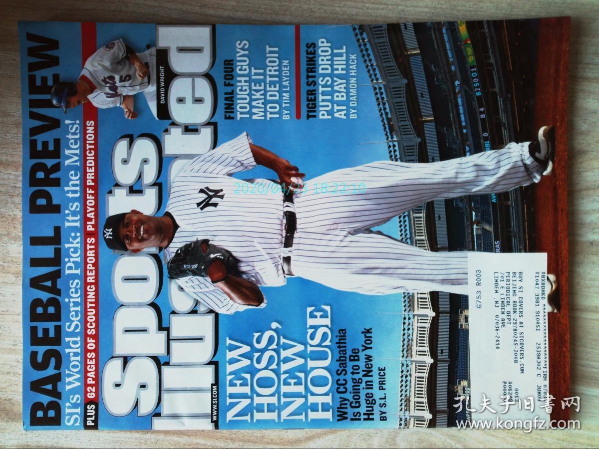 sports illustrated 2009/04/6 英文体育画报英文杂志 棒球