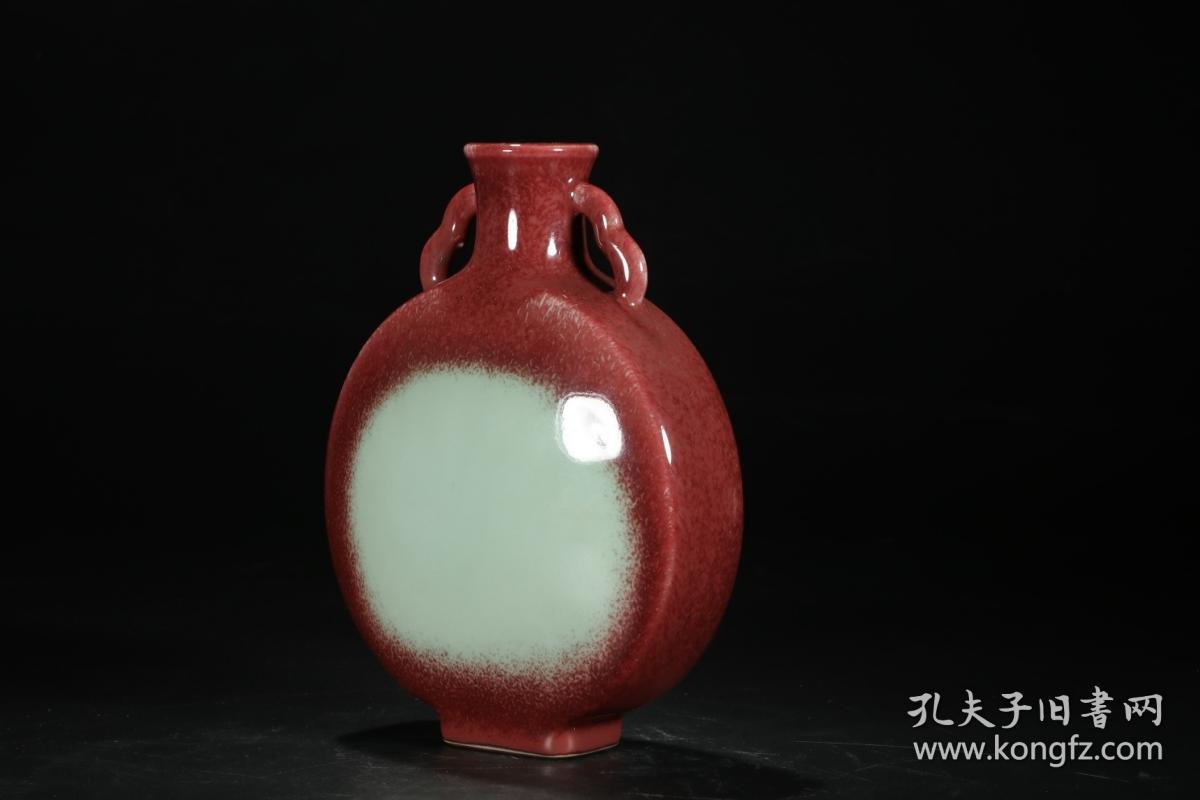 清代,"大清乾隆年制"窑变釉抱月瓶
