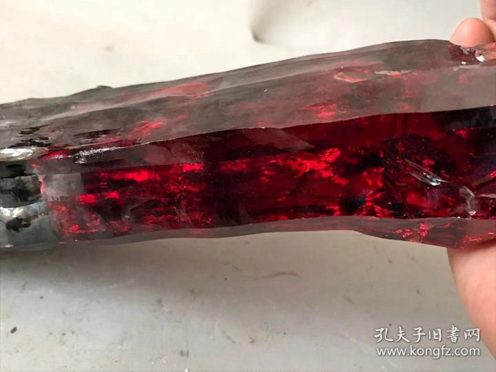 乡下收的清代天然红宝石原石