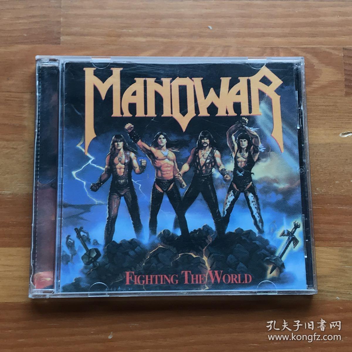 摇滚乐:manowar重金属乐队cd专辑fighting the world摇滚老炮