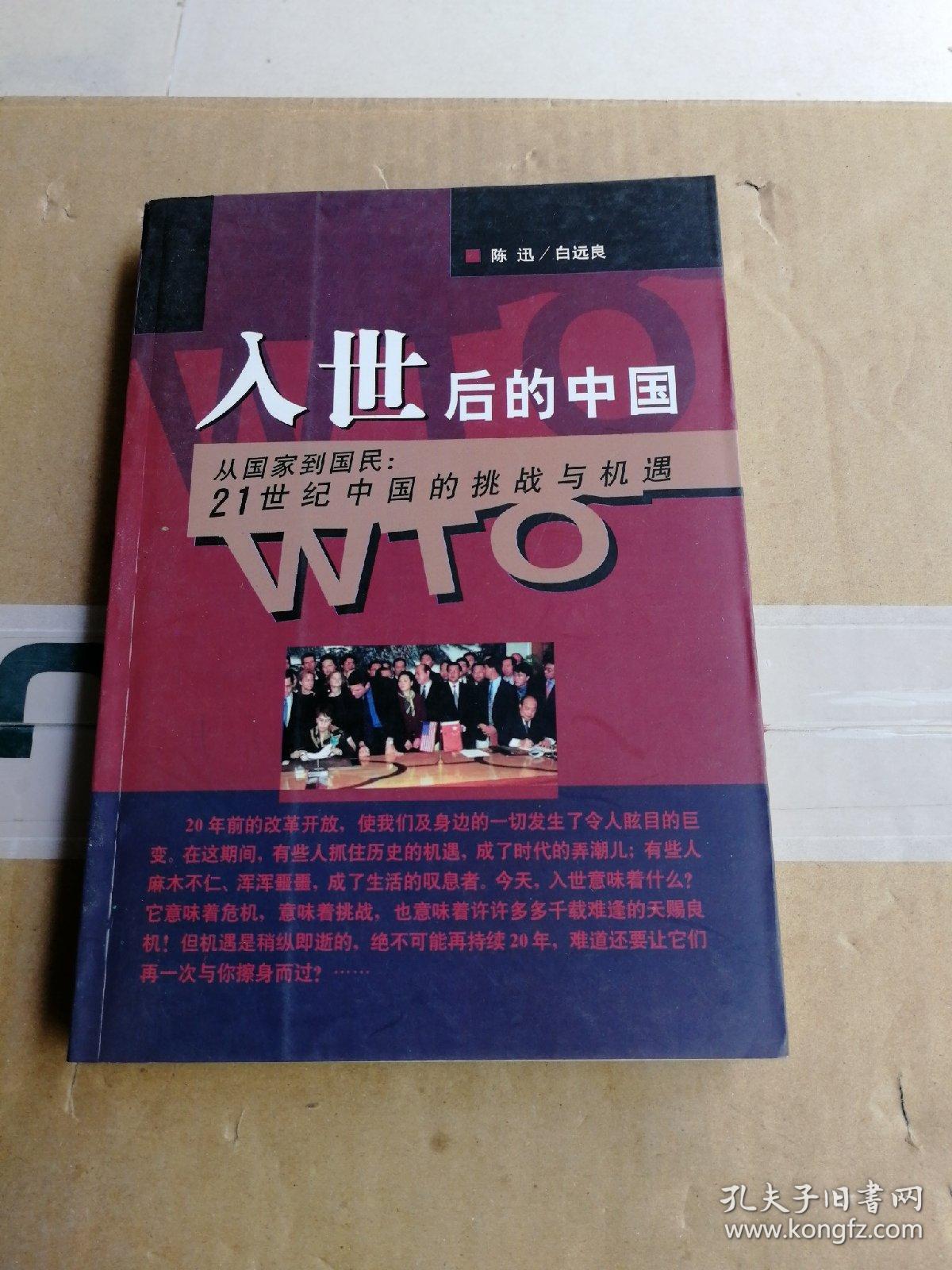入世后的中国:从国家到国民:21世纪中国的挑战与机遇