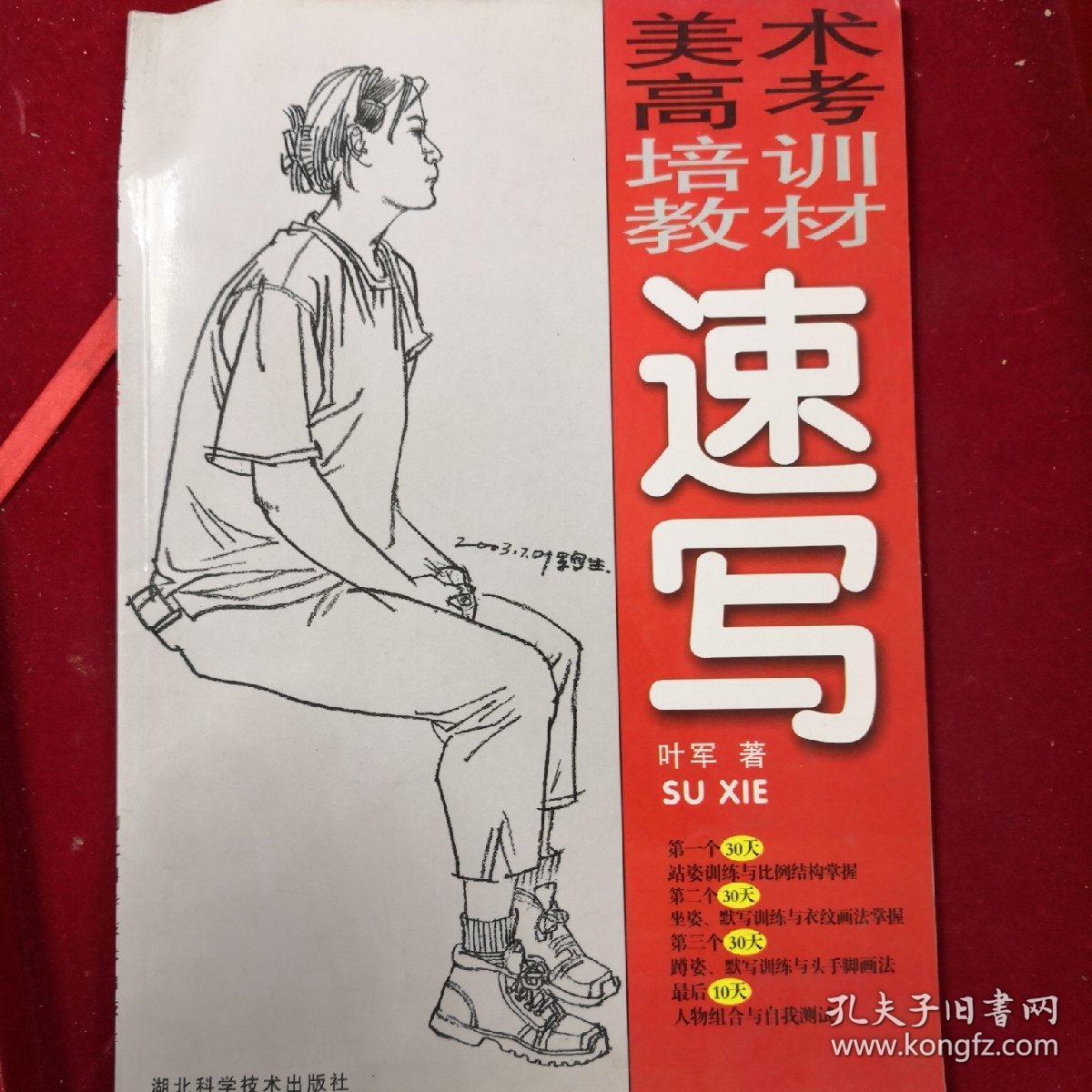 速写—美术高考培训教材_叶军 著_孔夫子旧书网
