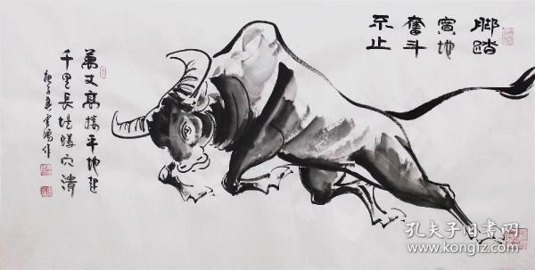 高云鹏 一级美术师 作品 可合影 牛 现货 2款