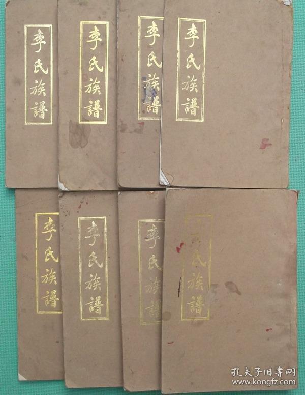 李氏宗谱(李氏族谱,李氏家谱,续江西湖茫李氏三宗谱.陇西郡.