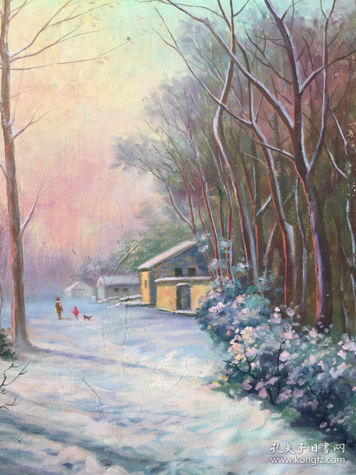 冬天 油画冬天的油画雪景油画冬天油画油画冬天冬天雪景油画油画 