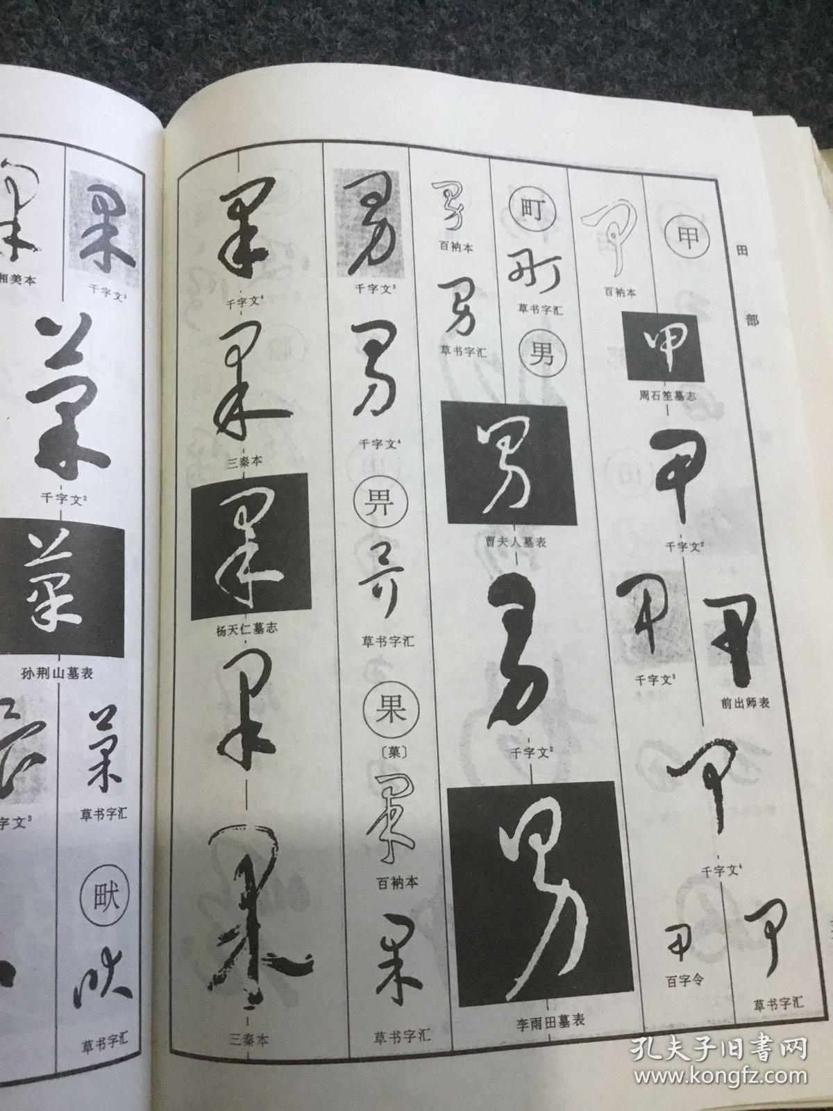 于右任标准草书字典