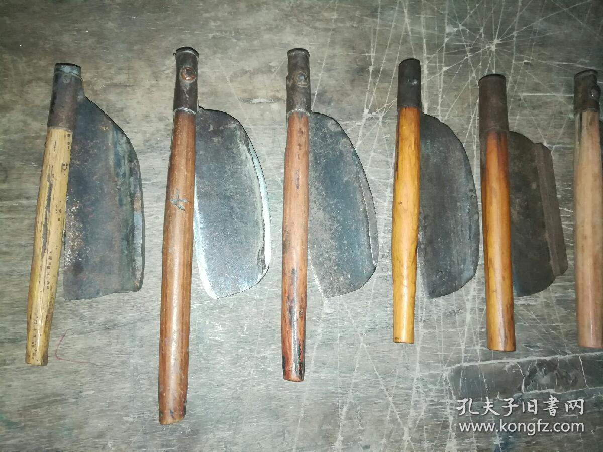 7件老的剃刀刮刀老鱼刀民俗收藏类老物件