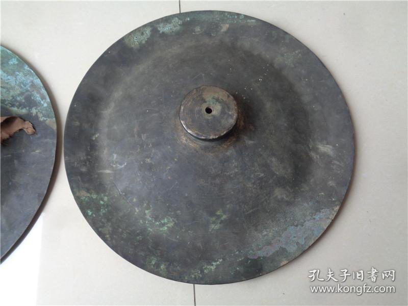 清代老铜钹一对