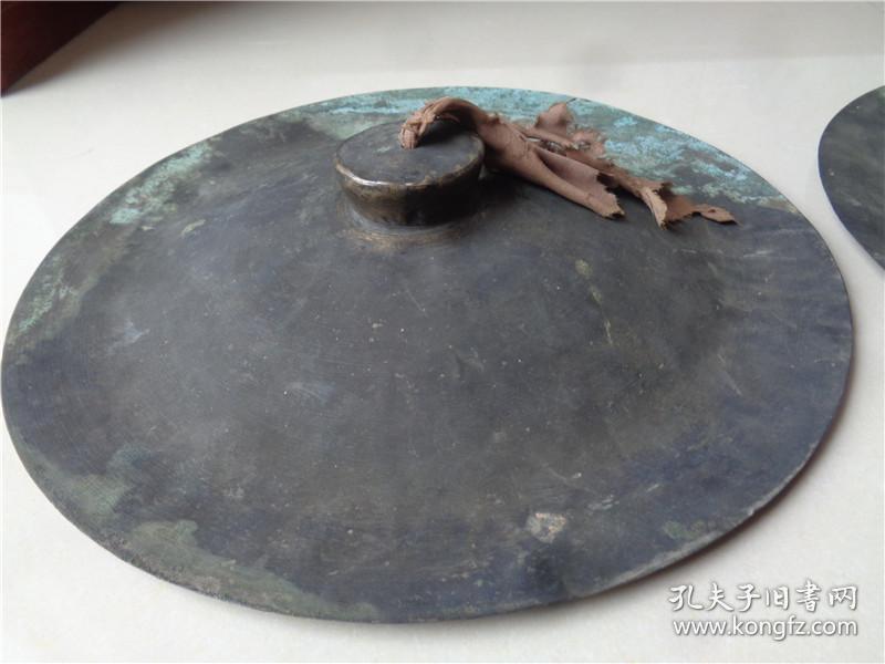 清代老铜钹一对