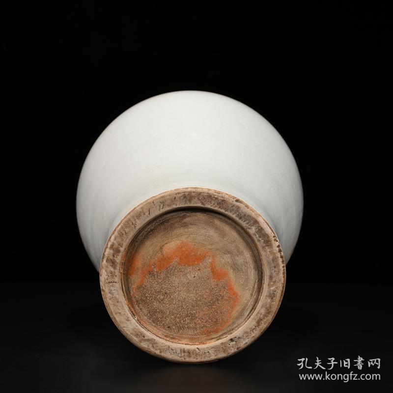 明永乐甜白釉赏赐款暗刻龙纹梅瓶老货收藏
