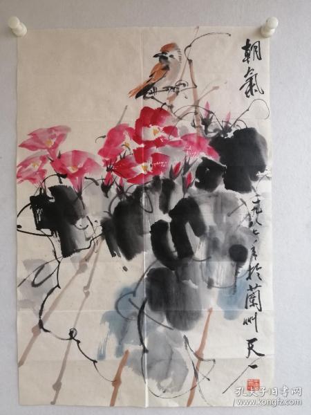 甘肃名家王天一花鸟.