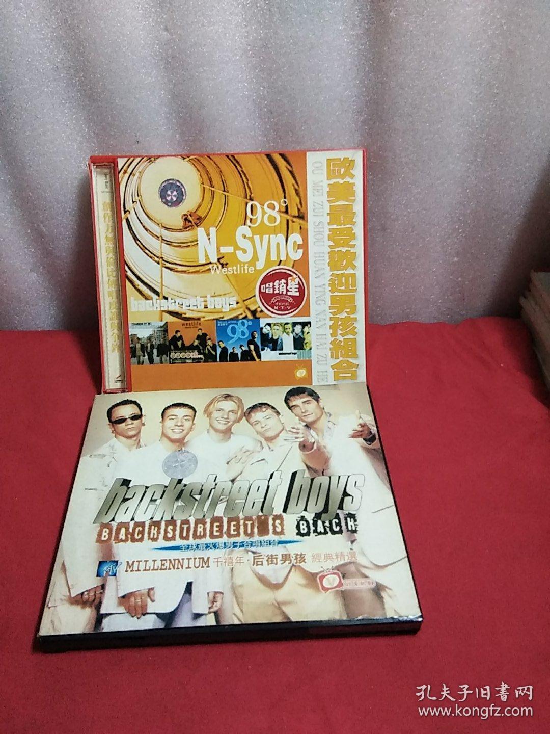 千禧年,后街男孩经典精选,高清晰度绝对卡拉ok,Ⅴcd1张光盘,全球最