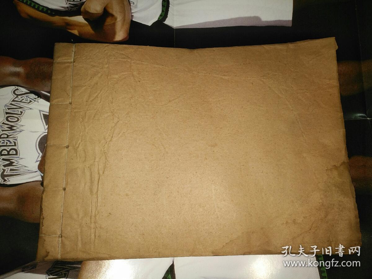 《空白老草纸一本(有水渍)》品相,作者,出版社,年代,详情见图,铁橱西