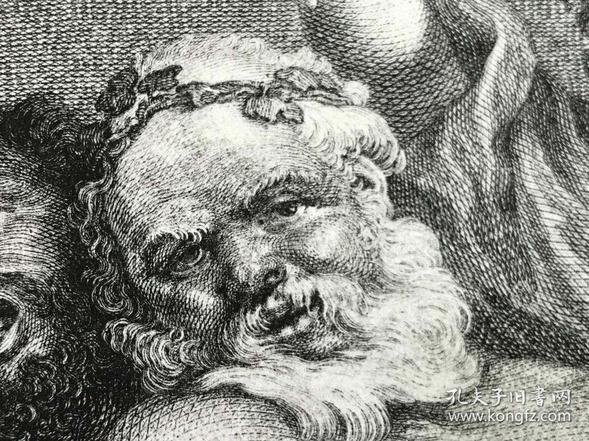 1877年感光制版铜版画西勒诺斯醉酒德国画家鲁本斯peterpaulrubens