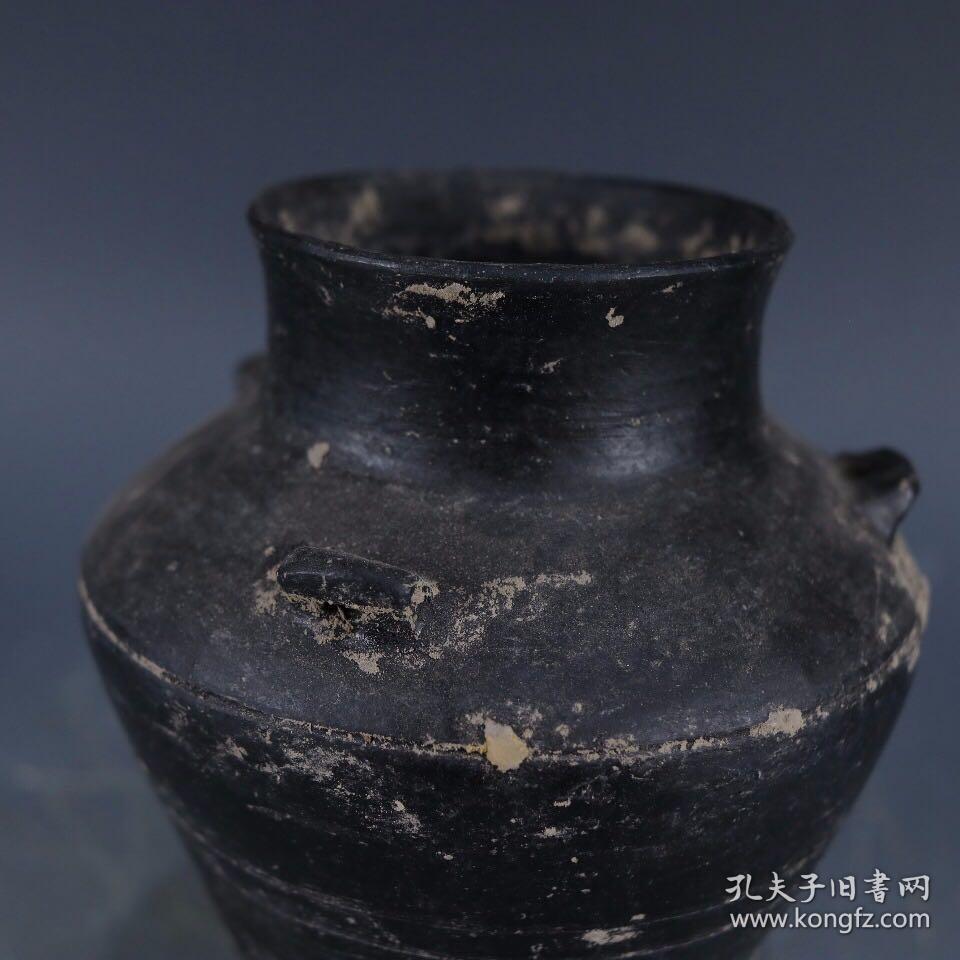 龙山文化蛋壳黑陶 11*14cm
