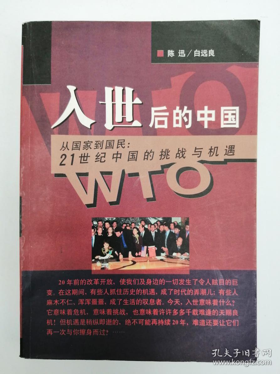 入世后的中国:从国家到国民:21世纪中国的挑战与机遇