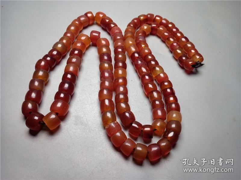 古西藏玛瑙项链古玛瑙项链高古玛瑙项链数千年前的风雨珍藏包浆醇厚可
