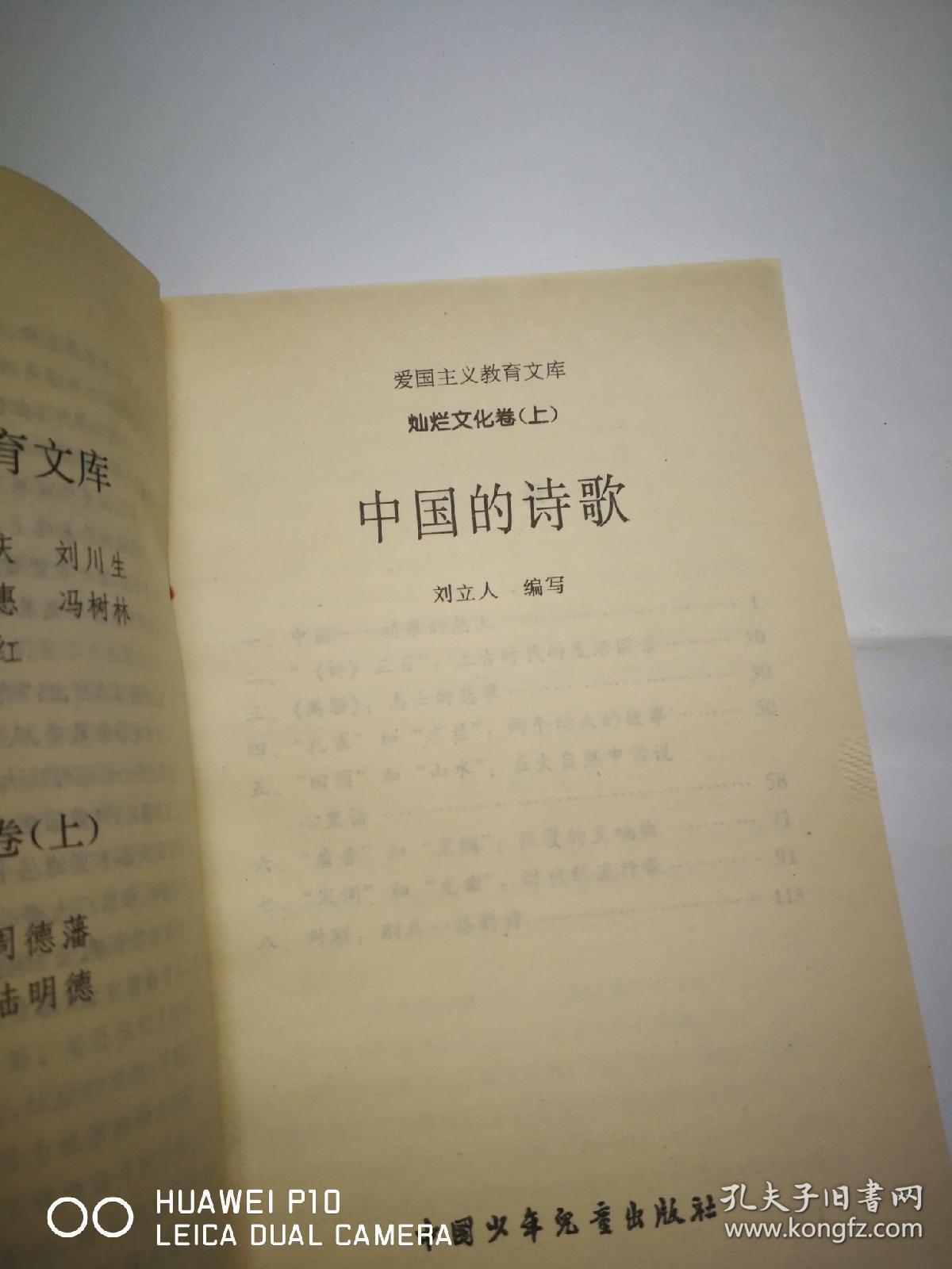 二十世纪中国著名作家散文经典中国的诗歌