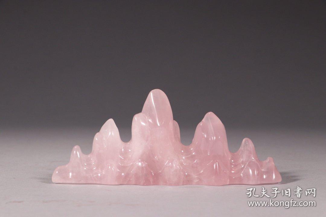 回流水晶山子摆件