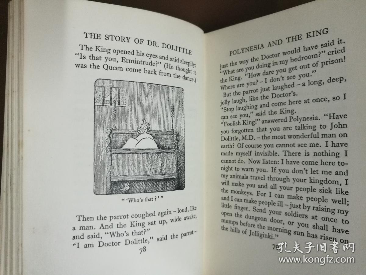 the story of doctor dolittle 杜立德医生的故事(1932年英文原版书