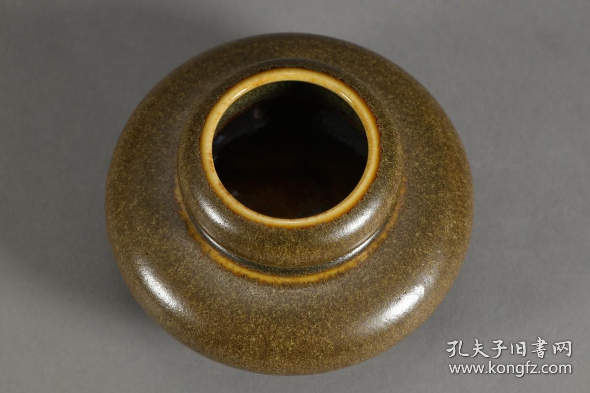 清代,"雍正年制"茶叶末釉小水盂