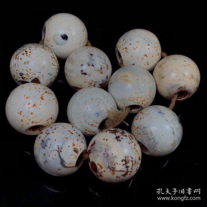 藏区回流千年鸡骨白老玛瑙手串 #捡漏#包邮#收藏品#古玩#实拍#亏本
