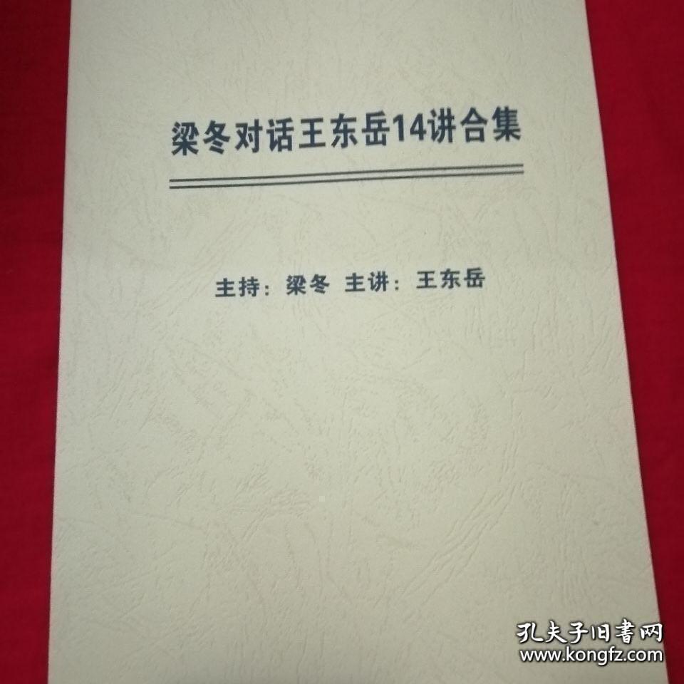 梁冬对话王东岳14讲合集 少见好书