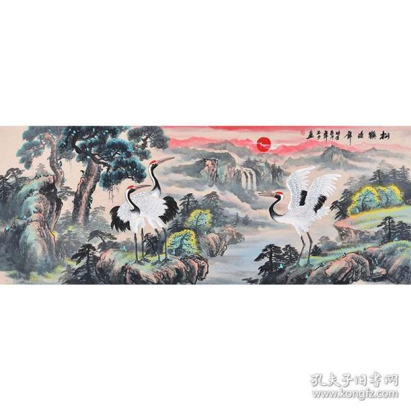 广西省美术家协会会员 李老师《松鹤延年》ss4787