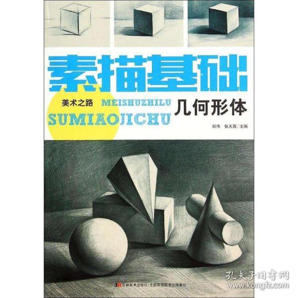 美术之路素描基础 几何形体 正版书籍 从零起步素描基础教程 零基础