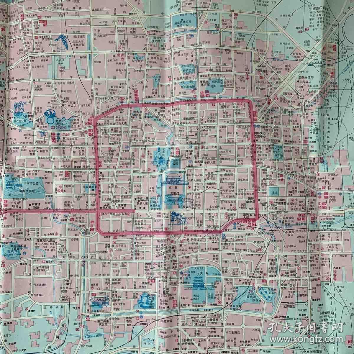 北京市旅游交通图最新版1995