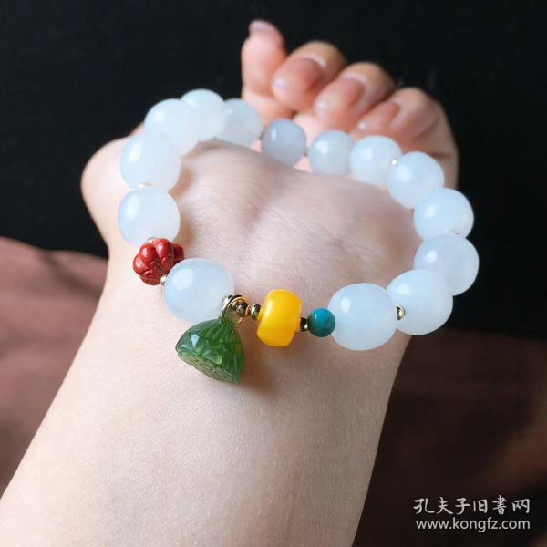 手串78肉质细腻无伤无裂油润十足完美品相佩戴效果鲜美贵气手工diy