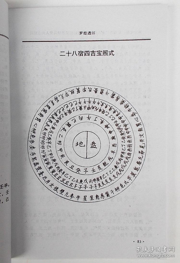 老版本《罗经透解》风水罗盘全解罗经三十六层详解龙砂穴水向五大原则