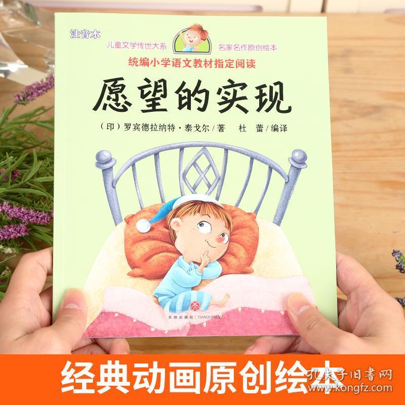 快乐读书吧愿望的实现二年级下彩绘注音版正版 名家名