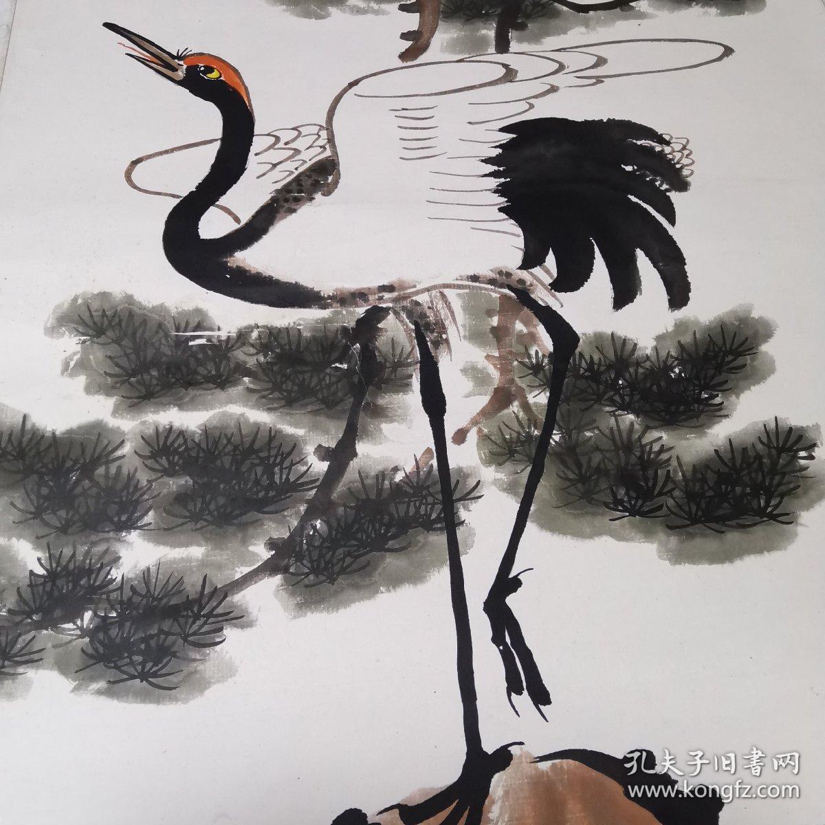 成永录《松鹤》国画(二)