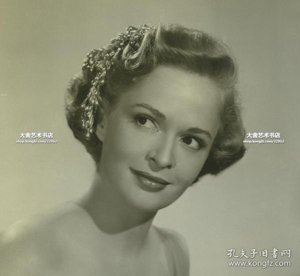 美国好莱坞女影星女明星玛丽·海莉mary healy 黑白摄影肖像老照片