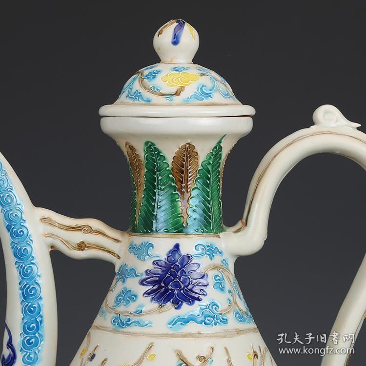 明永乐法华彩折枝花鸟执壶