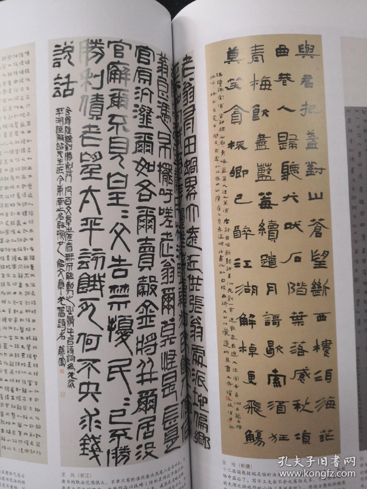 第十二届全国书法篆刻展作品专辑,甲骨文专辑(收国展行书作品110件