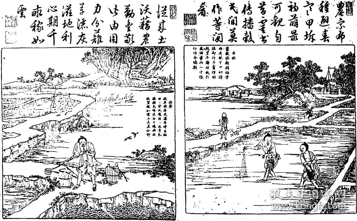 【复印件】御制耕织图诗(刻本)清康熙三十五年[1696] 一卷 (清)玄烨撰