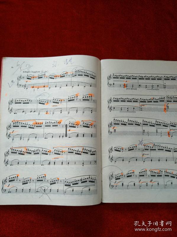 车尔尼钢琴流畅练习曲 作品849【内页有勾划笔迹】
