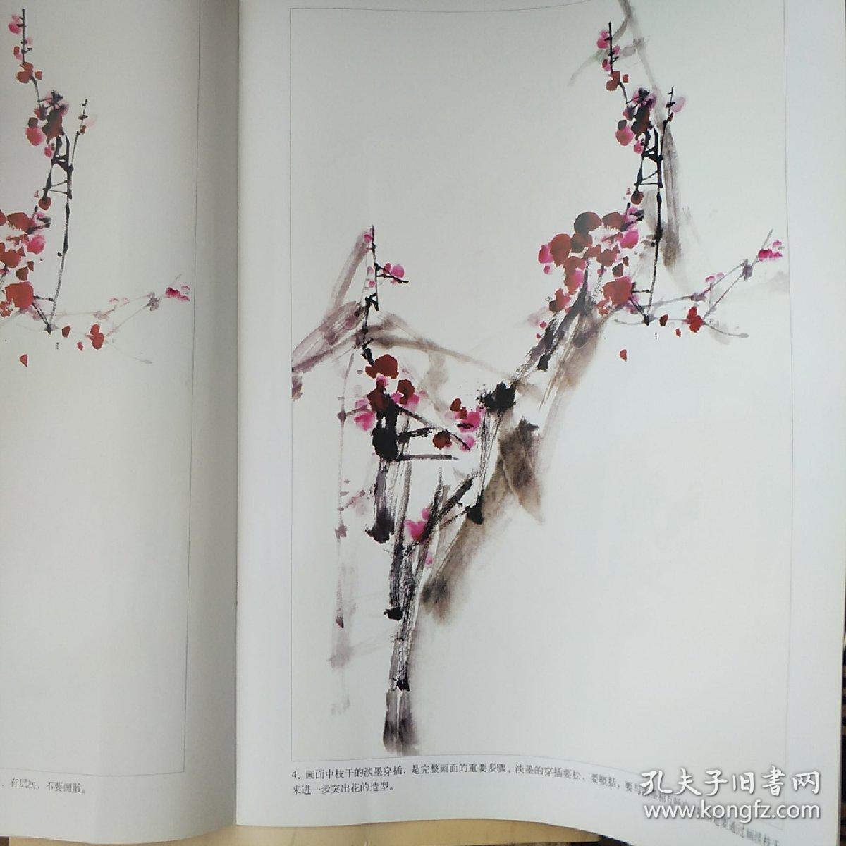 中国写意花鸟画技法(梅花集) 有作者签名_刘存惠_孔
