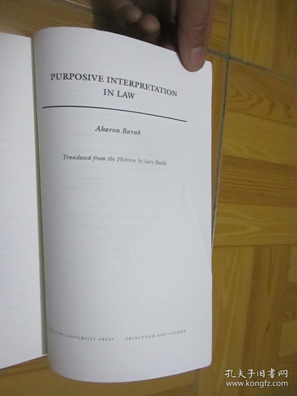 purposive interpretation in law (小16开)