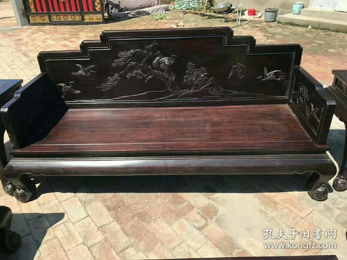 小叶紫檀沙发六件套
