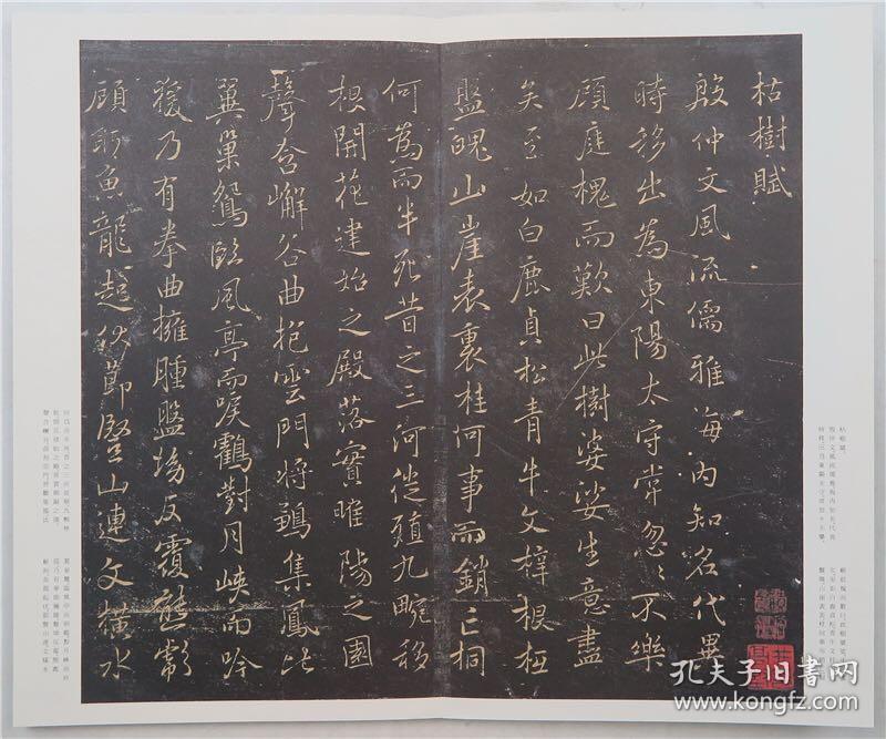 褚遂良枯树赋·哀册(二玄社1986年影印版·窄8开经折装·1函1册全