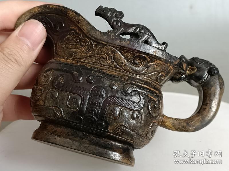 乡下收的战汉老琉璃杯a