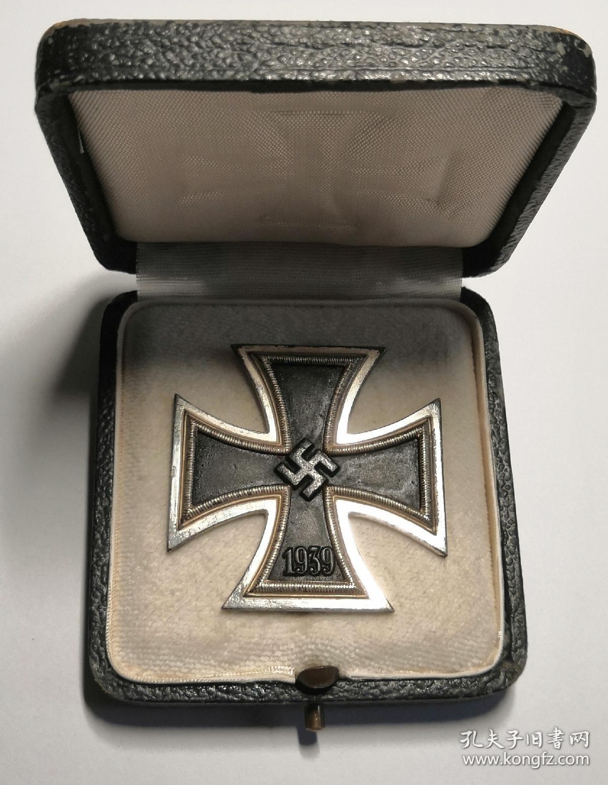 保真二战原品德国一级铁十字勋章带原盒