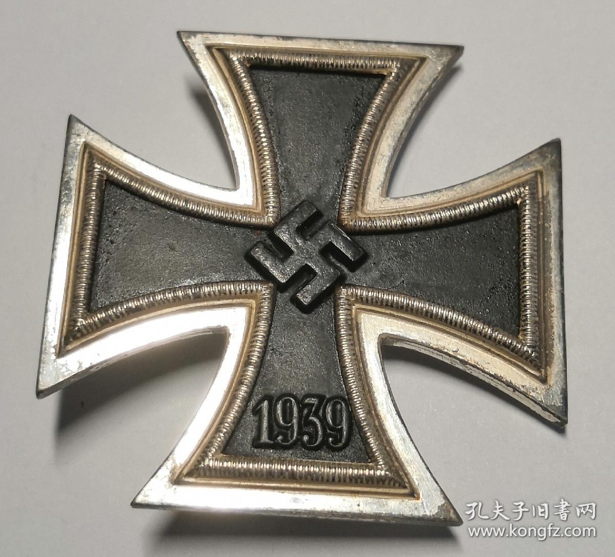 保真二战原品德国一级铁十字勋章带原盒