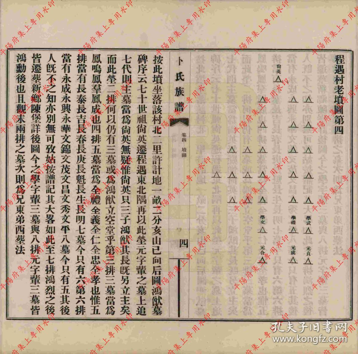 河南获嘉 获嘉卜氏族谱 宗谱 家谱 家乘 复印本