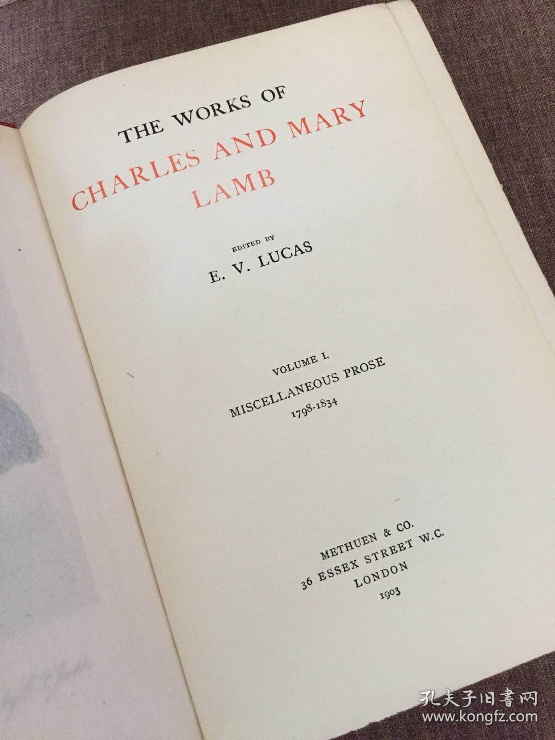 the works of charles and mary lamb(《兰姆姐弟作品