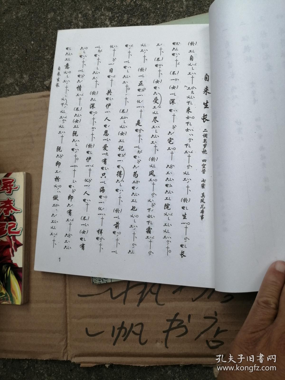 南音指谱 一 工尺谱_泉州市工人文化宫南乐社_孔夫子旧书网