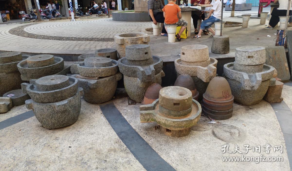 (石雕重做直款)大鱼缸,方石槽,石磨盘漂亮石雕古建筑庭院装饰
